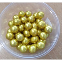Perličky zlaté metalické 50g 8,5mm