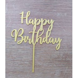 Nápis Happy Birthday jednofarebné